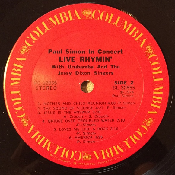 Paul Simon -“Paul Simon In Concert Live Rhymin’”LP - Picture 5 of 5